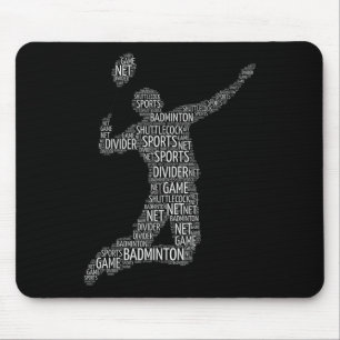 Badminton Shuttle Player Mousepad