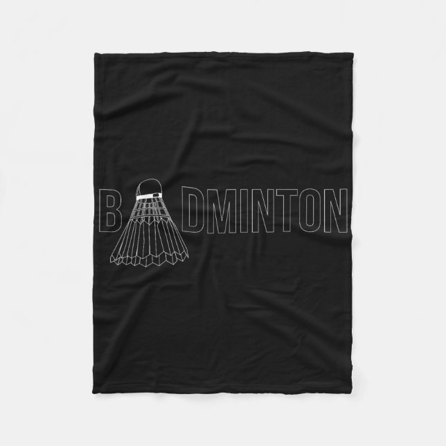 Badminton Shuttle Player Trainer _1 Fleecedecke (Vorderseite)