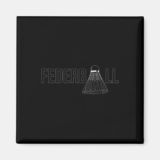 Badminton Shuttle Player Trainer Magnet (Vorne)