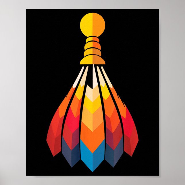 Badminton Shuttle Poster (Vorne)