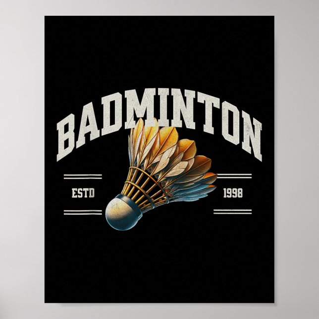 Badminton Shuttle Poster (Vorne)