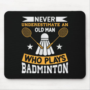 Badminton Shuttle Racket Badminton Player Mousepad