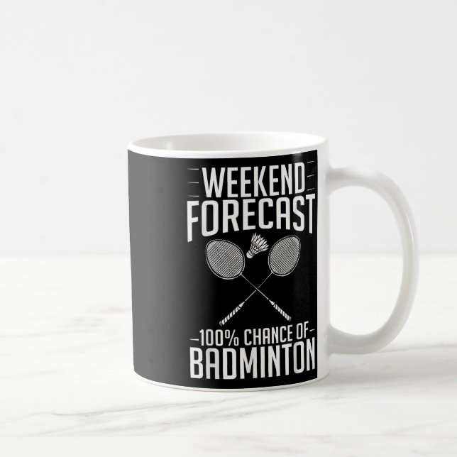 Badminton Shuttle Racket Birdie Player Kaffeetasse (Rechts)