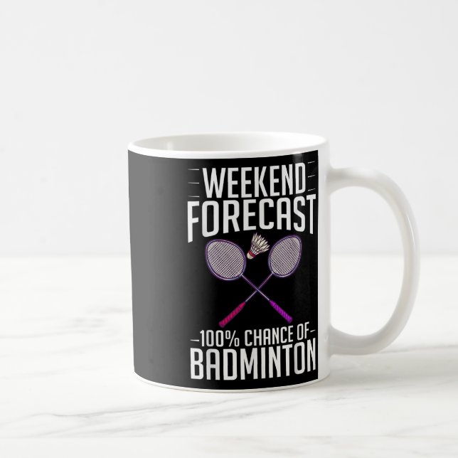 Badminton Shuttle Racket Birdie Player Kaffeetasse (Rechts)