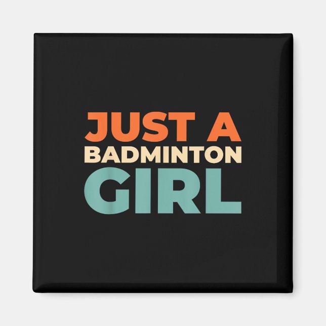 Badminton Shuttle - Racket Player nur ein Badminto Magnet (Vorne)