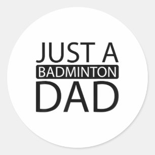 Badminton Shuttle Racket Racquet - Nur ein Badmint Runder Aufkleber