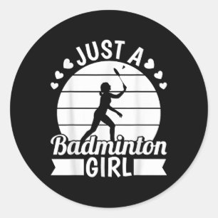 Badminton Shuttle Racket Racquet - Nur ein Badmint Runder Aufkleber