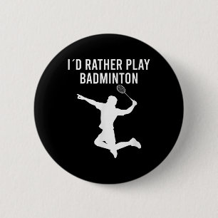 Badminton Shuttle-Redewendungen Button