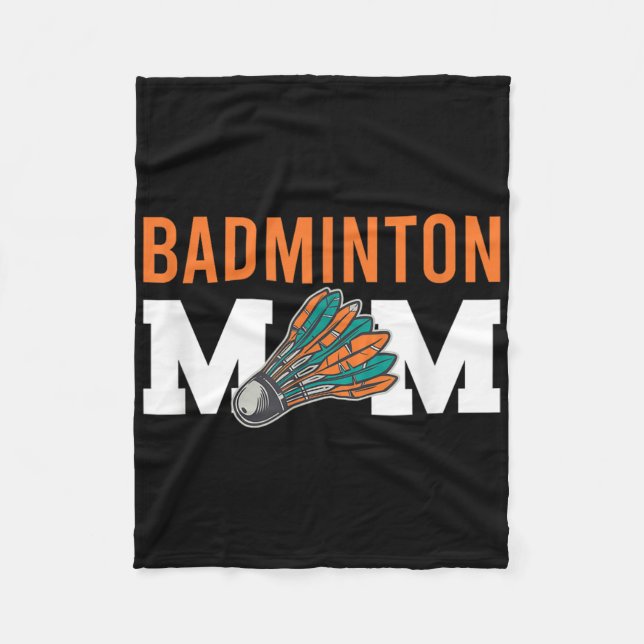 Badminton Shuttle-Redewendungen Fleecedecke (Vorderseite)