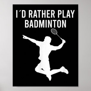 Badminton Shuttle-Redewendungen Poster
