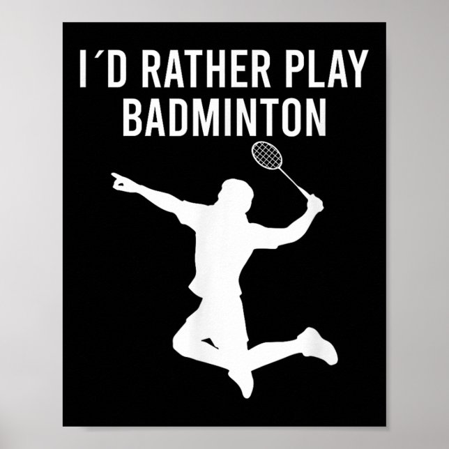 Badminton Shuttle-Redewendungen Poster (Vorne)