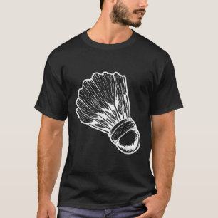 Badminton Shuttle Sketch Badmintonist T-Shirt