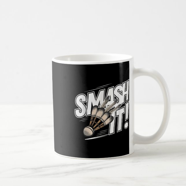 Badminton Shuttle Smash Kaffeetasse (Rechts)