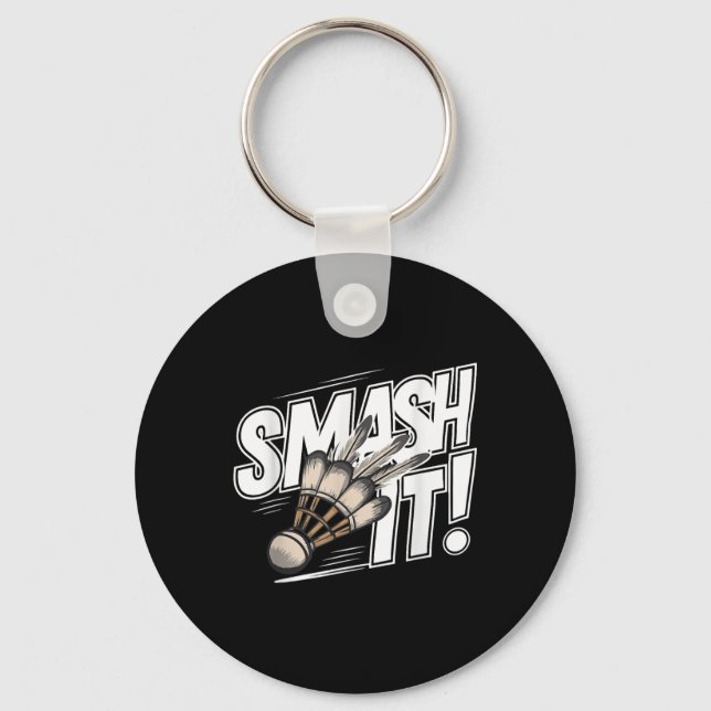 Badminton Shuttle Smash Schlüsselanhänger (Vorderseite)