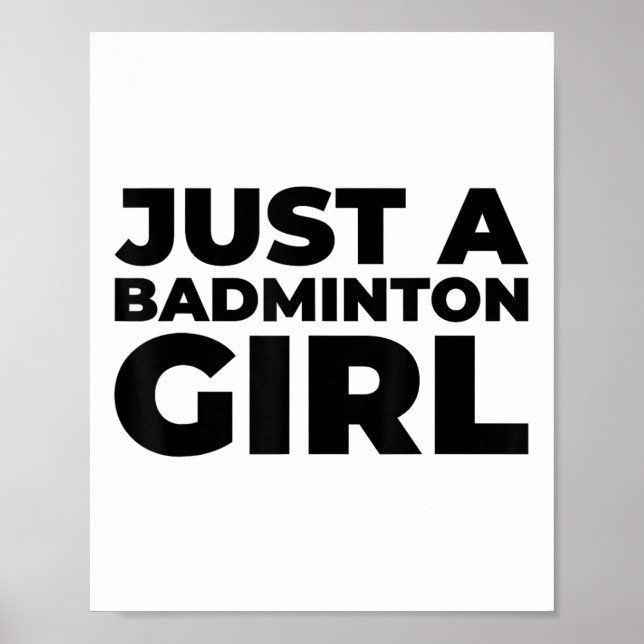 Badminton Shuttle Team Racket - Nur ein Badminton  Poster (Vorne)