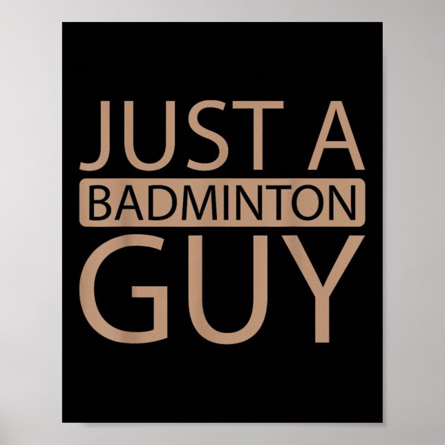 Badminton-Shuttle-Team - Spieler nur ein Badminton Poster (Vorne)