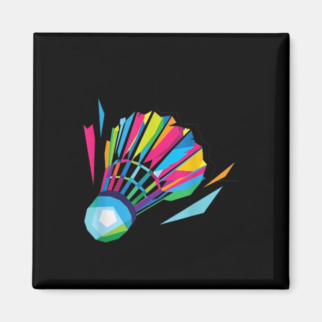 Badminton Shuttlecock Badminton  Magnet (Vorne)