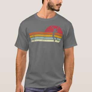 Badminton Shuttlecock Sunset bedrückt T-Shirt
