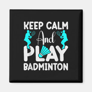 Badminton-Shuttler-Schläger-Badminton-Spieler 3  Magnet