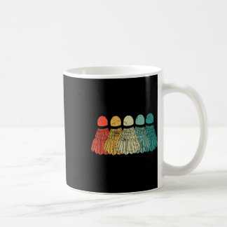 Badminton Shuttles Spiel Match Racket Ball Retro V Kaffeetasse