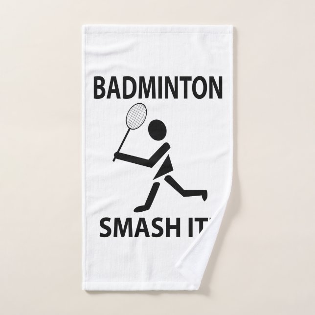 Badminton Smash It Sports Player Coach Badminton Handtuch (Handtuch)