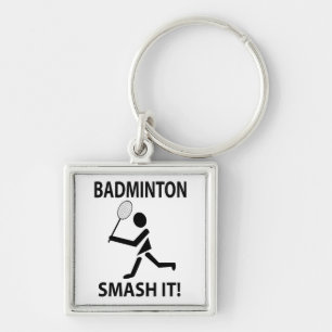 Badminton Smash It Sports Player Coach Badminton Schlüsselanhänger