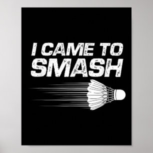 Badminton Spaß I kam zum Shuttle Birdie Poster