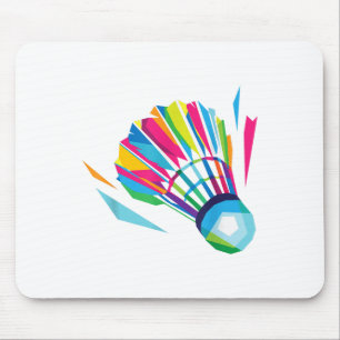 Badminton-Spiel Federball Sport Badminton Pop Art Mousepad