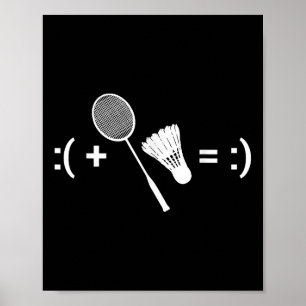 Badminton Spiel Federball Sport Badminton Poster