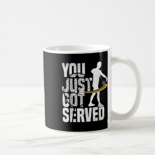 Badminton-Spiel Liebhaber bediente Shuttle Spieler Kaffeetasse