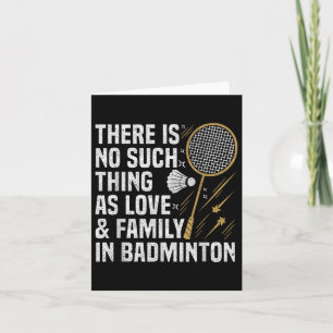 Badminton Spiel wie Shuttle Badminton Player Karte