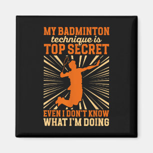 Badminton-Spieler _ Meine Badminton-Technik Magnet