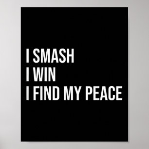 Badminton-Spieler-Meme Self-Care-Zitat Poster