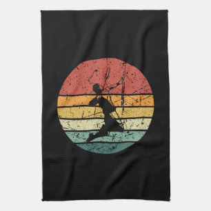 Badminton-Spieler Retro Vintage Geschirrtuch