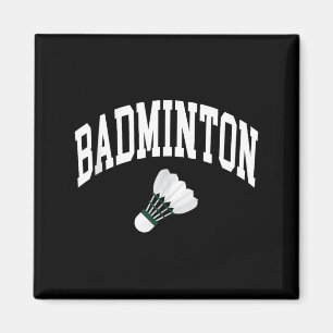 Badminton-Spieler-Shuttle-Grafik Tank Top Magnet