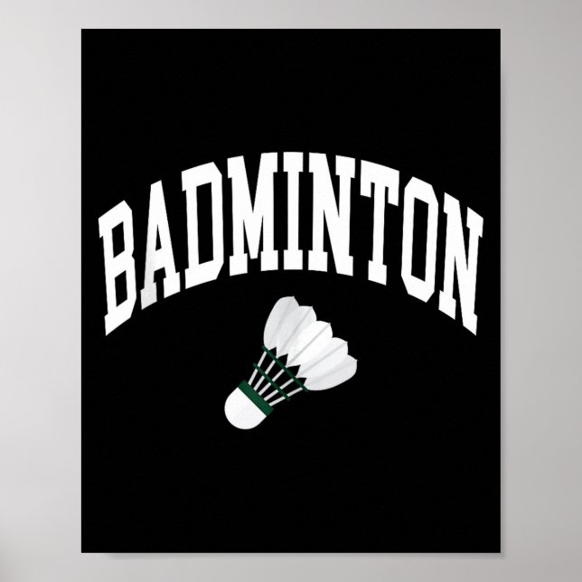 Badminton-Spieler-Shuttle-Grafik-Tanktop  Poster (Vorne)