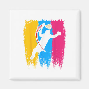 Badminton-Spieler Shuttle Time Smash Rackets Liebh Magnet