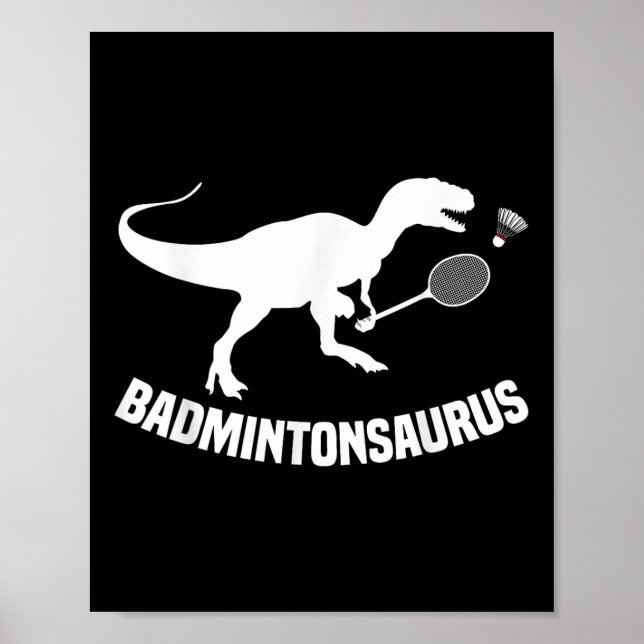 Badminton-Spieler Shuttlecock Team Trainer Badmint Poster (Vorne)