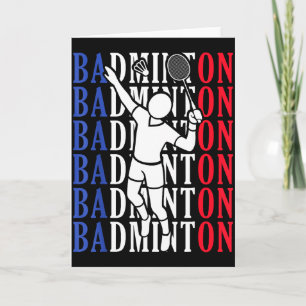 Badminton-Spieler Spieler Trainer Fans Jungen Mann Karte