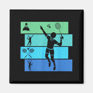 Badminton-Spieler Spieler Trainer Fans Jungen Mann Magnet