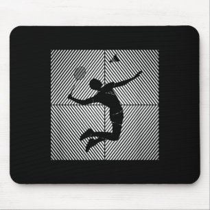 Badminton-Spieler-Spielhütte Badminton Mousepad