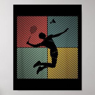 Badminton-Spieler-Spielhütte Badminton Poster