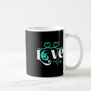 Badminton-Spieler-Spielhütte Yin-Yang-Liebe-Badmin Kaffeetasse