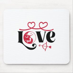 Badminton-Spieler-Spielhütte Yin-Yang-Liebe-Badmin Mousepad