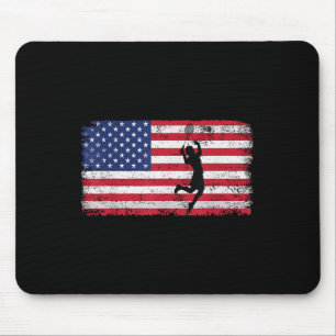 Badminton-Spieler USA-Flagge Für Männer Frauen Tra Mousepad