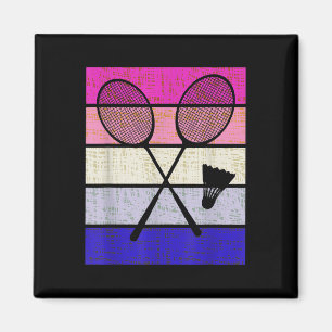 Badminton-Spielerin Shuttles Mädchen Kinder Frauen Magnet