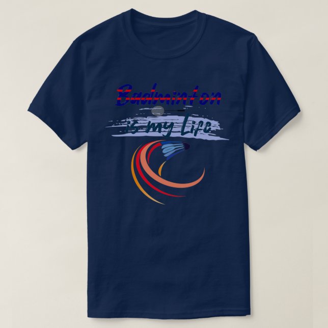 Badminton Sport Badminton Gift Idea T T-Shirt (Design vorne)