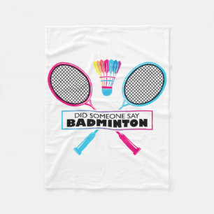 Badminton-Sport-Hobby Shuttle Retro Fleecedecke