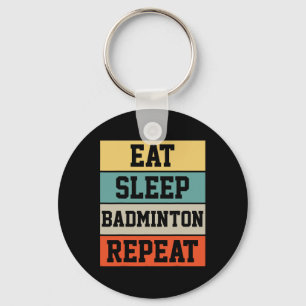 Badminton Sport Player Retro Funny Gift Schlüsselanhänger