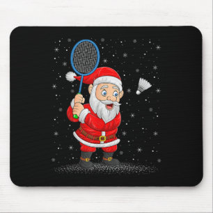 Badminton Sport Santa Claus spielt Badminton Chr Mousepad